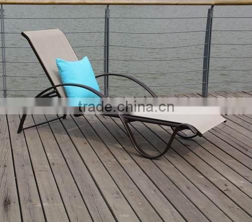2011 new style mesh fabric sun lounger outdoor furniture