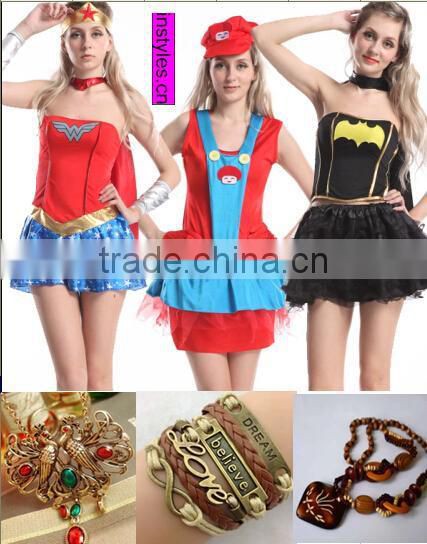 wholesaler 2014 instyles Long Chain Necklace Pendant fashion jewelry stainless steel jewelry