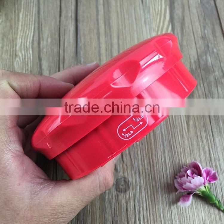 Innovative cookie non stick silicone hamburger patty Maker Pork high performance hamburger freezer container for handle press