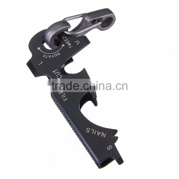 2017 New Arrival 8-in-1 Keychain Gadget Utility Key Ring EDC Multi-function Pocket Tool Survival Hot Sale