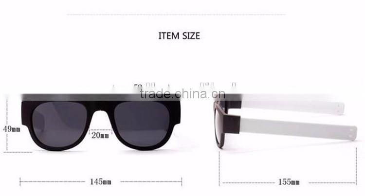 POLARIZE SUNGLASS AND WRISTBAND IN ONE sunglass folded wristband sunglasses