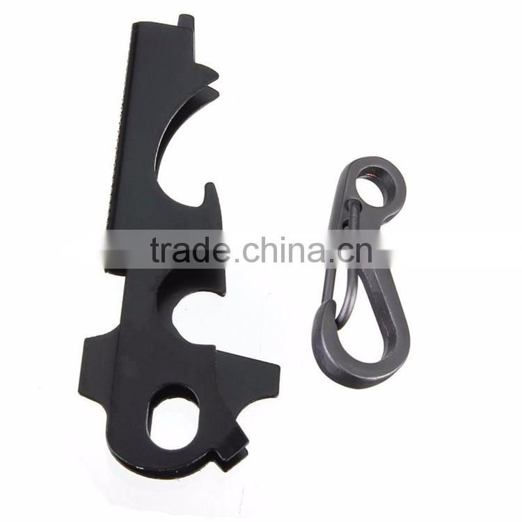 2017 New Arrival 8-in-1 Keychain Gadget Utility Key Ring EDC Multi-function Pocket Tool Survival Hot Sale