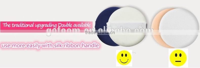2016 new factory wholesale round and polygon shape latex-free cosmetic sponge powder puff