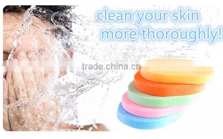 2016 new factory wholesale round and polygon shape latex-free cosmetic sponge powder puff