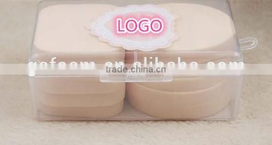 2016 new factory wholesale round and polygon shape latex-free cosmetic sponge powder puff