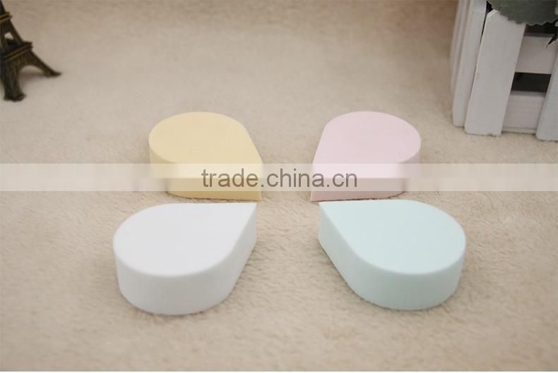 2016 new factory wholesale round and polygon shape latex-free cosmetic sponge powder puff