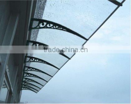 plastic materials awning with polycarbonate sheets