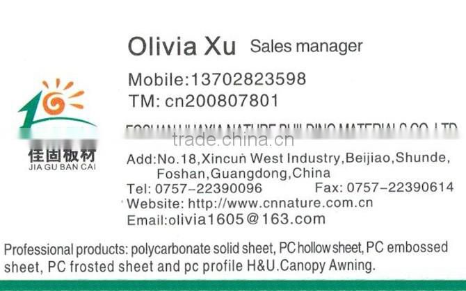 Polycarbonate awning/Canopy of door Window awning with Pc solid sheet Balcony canopy with pc sun panels