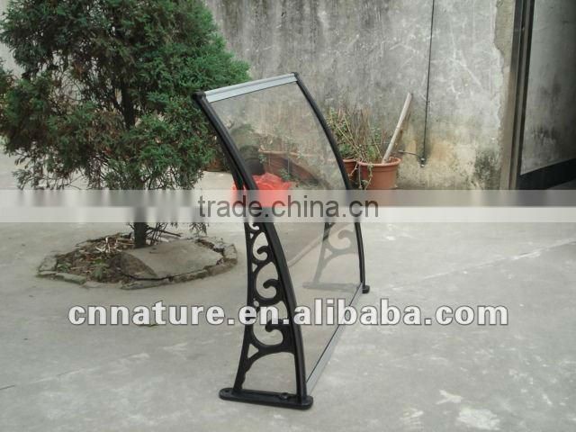 Aluminum door or window canopy in outside