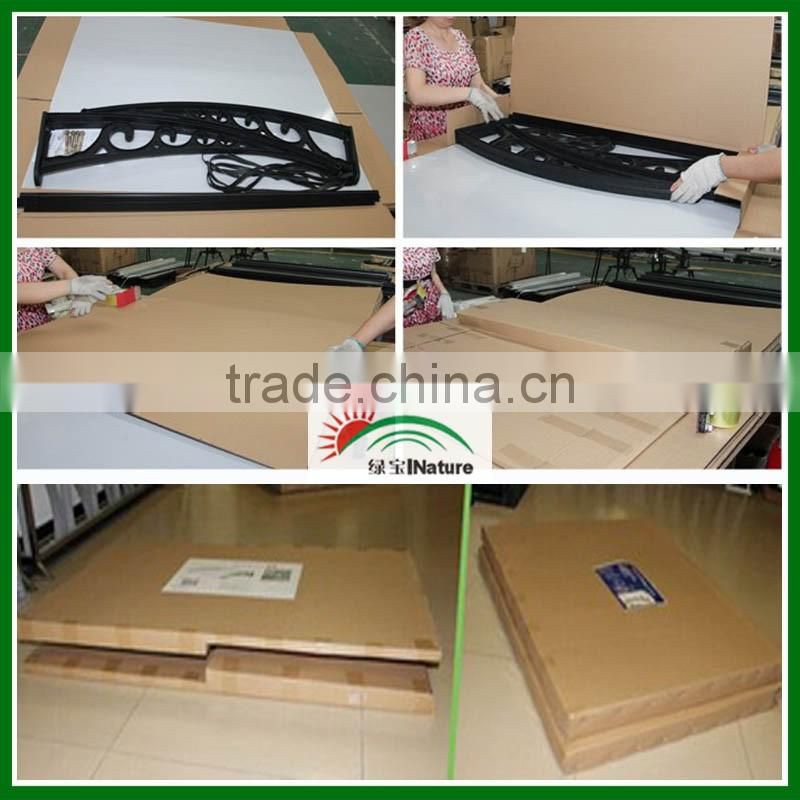 Polycarbonate awning/Canopy of door Window awning with Pc solid sheet Balcony canopy with pc sun panels