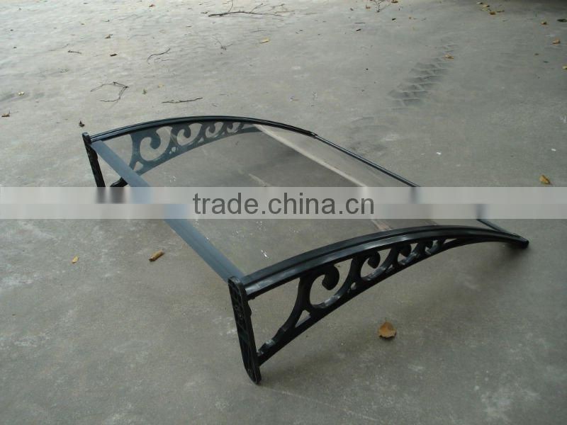 plastic materials awning with polycarbonate sheets