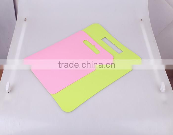 2016 new product flexible chopping board anti slip cutting board eva cutting mat set