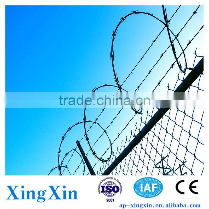 Alibaba outdoor fence temporary, Wrapped Type Chain Link Fence, Chain Link Fence Weaving Mesh (Pd - 031)