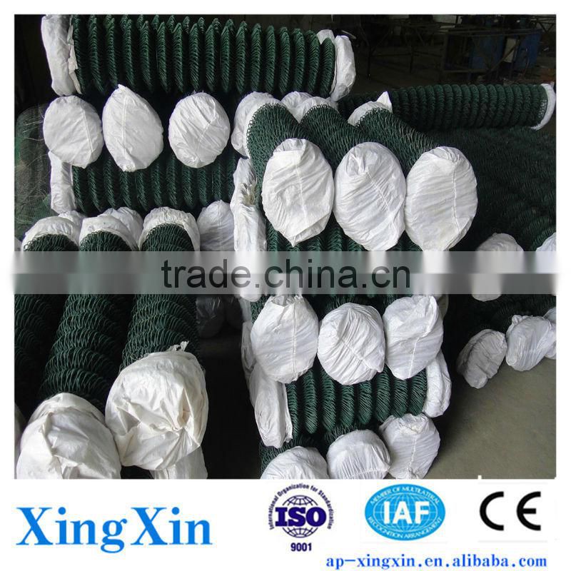 Alibaba China metal chain link fence, Security Chain Link Fence, Black Vinyl Chain Link Fence (Pd - 037)