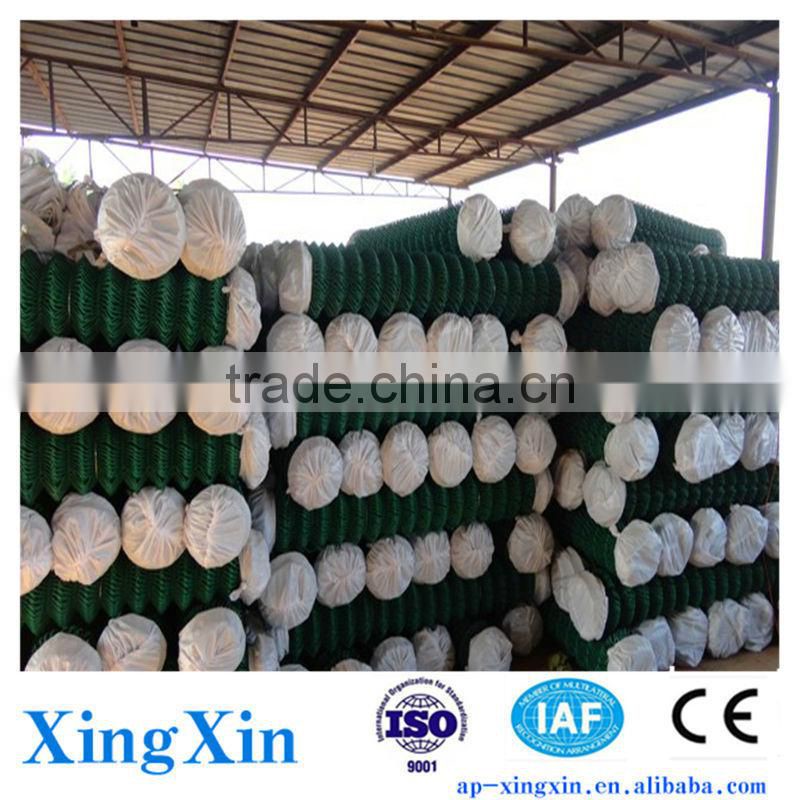 Alibaba China metal chain link fence, Security Chain Link Fence, Black Vinyl Chain Link Fence (Pd - 037)