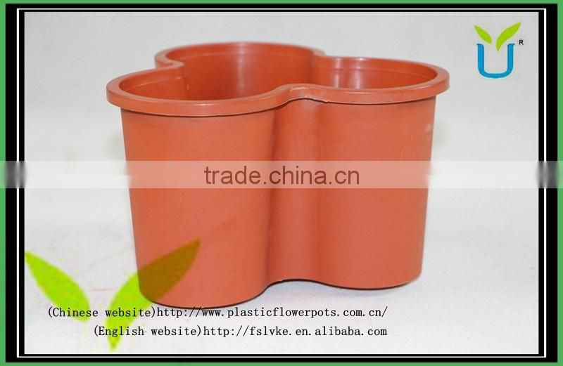 Hot sale plum blossom shape vertical gardening decorative wall hanging planters and flower pots