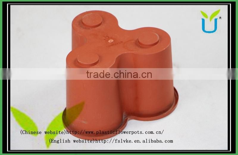 Hot sale plum blossom shape vertical gardening decorative wall hanging planters and flower pots