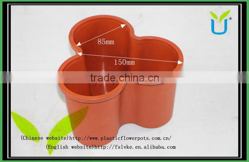 Hot sale plum blossom shape vertical gardening decorative wall hanging planters and flower pots