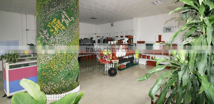 Artificial green wall container, decorated pillar,