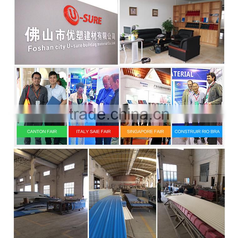 Fiberglass reinforced flexible transparent corrugated plastic roof sheet