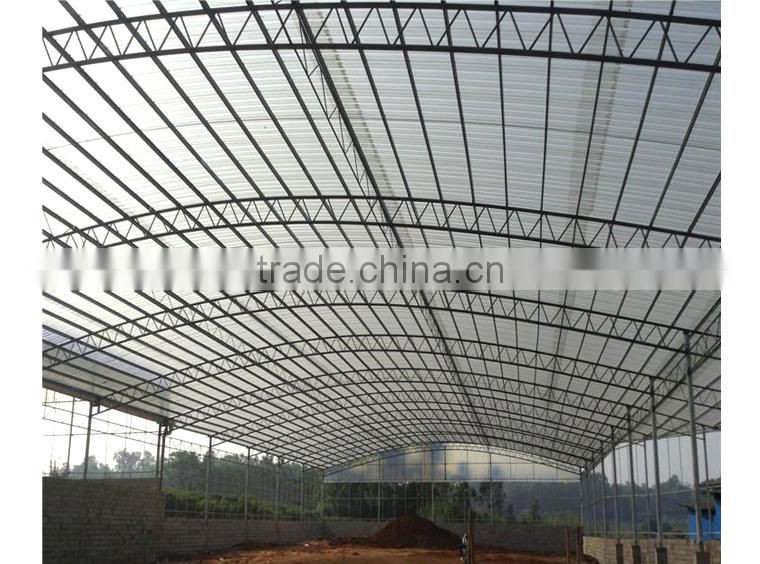 Fiberglass reinforced flexible transparent corrugated plastic roof sheet