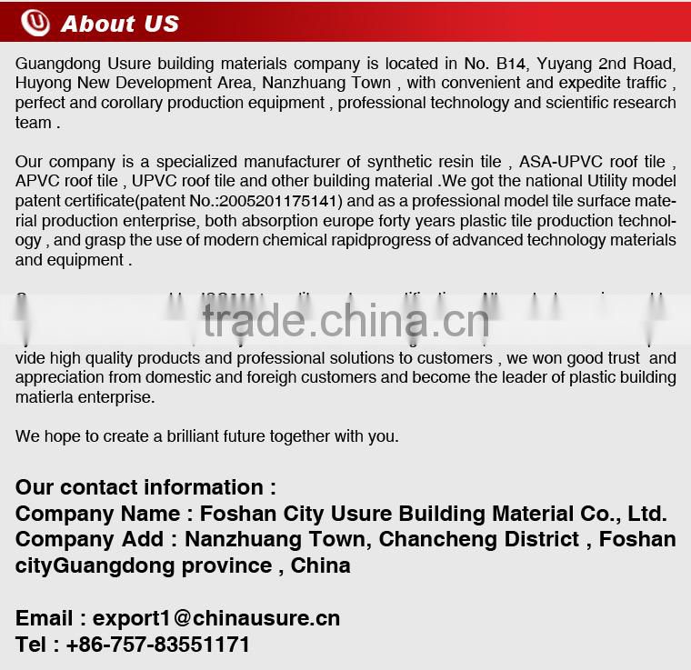 Good impact resistance heat resistant corrugated roofing sheet