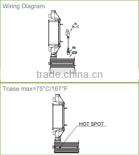 1000W HPS MH Electronic Ballast for Hydroponics with Reflector Set