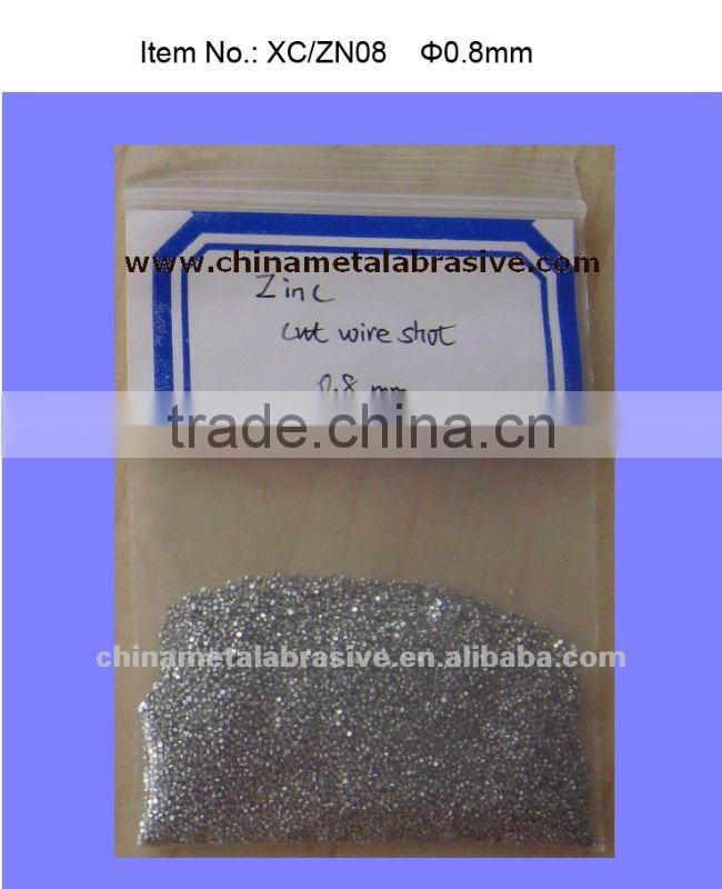 zinc cut wire shot for descaling