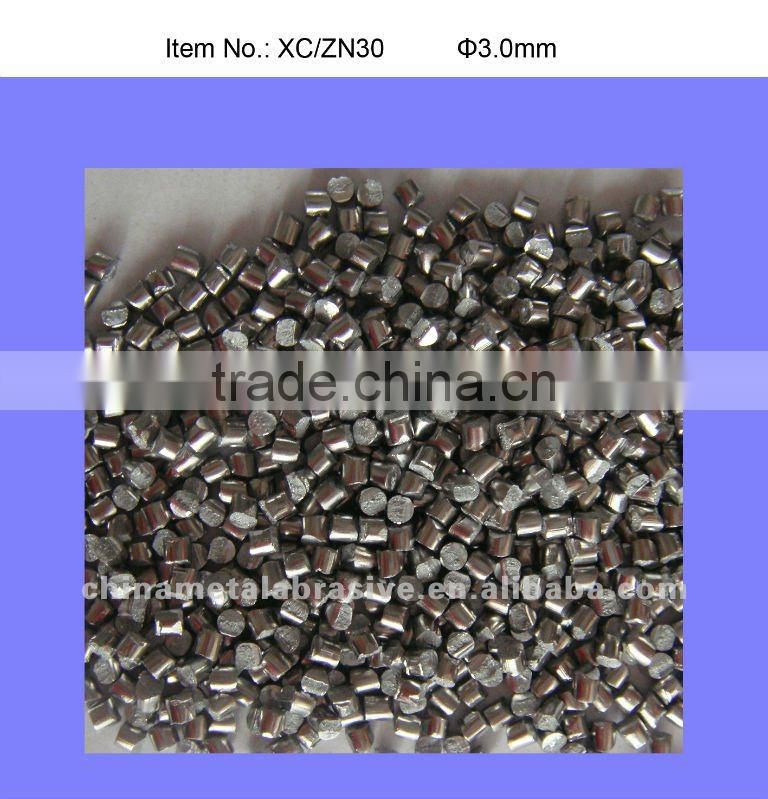 zinc cut wire shot for descaling