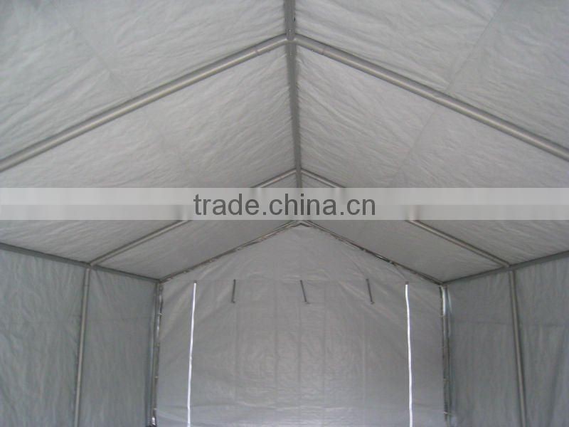 12'x20' steel structure PE car parking shelter