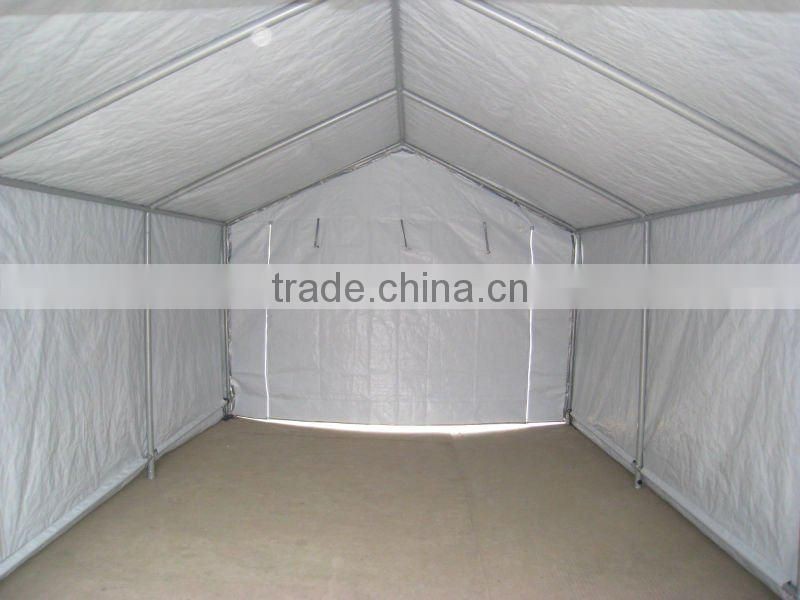 20'x20' steel structure PE car parking shelter