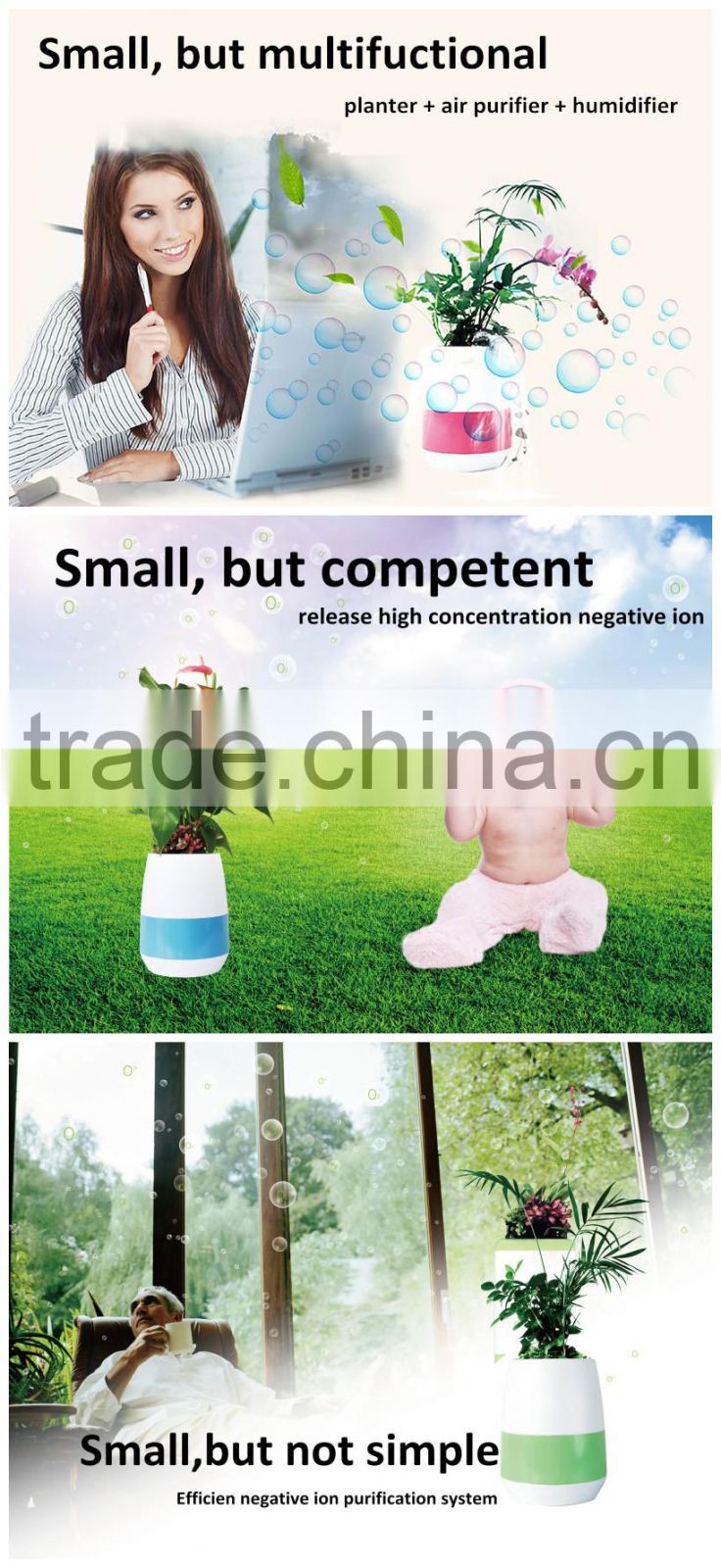 garden ornament air filters hepa garden planter air purifier filter