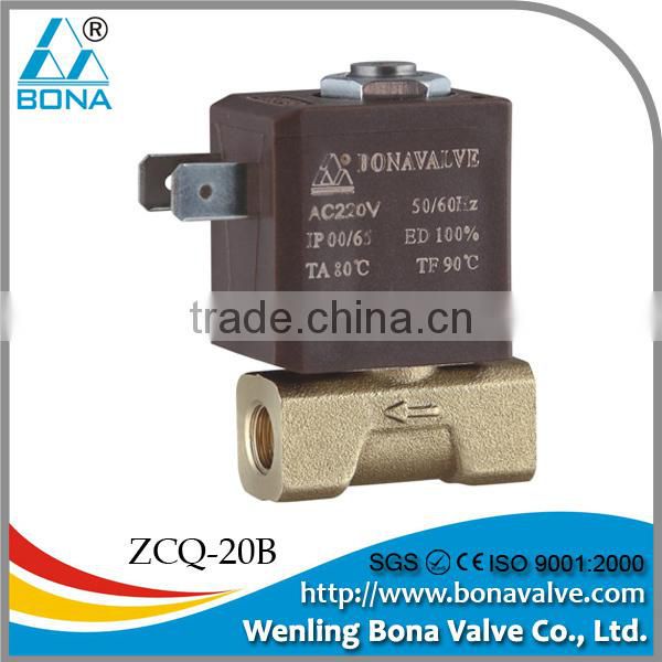 Bona 12/24/36/110/220V 1/8'' steam solenoid valve ZCQ-20B