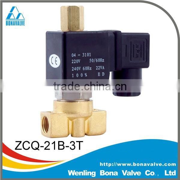 3/8" 1/2" 3/4" 1" brass solenoid valve ZCQ-09B