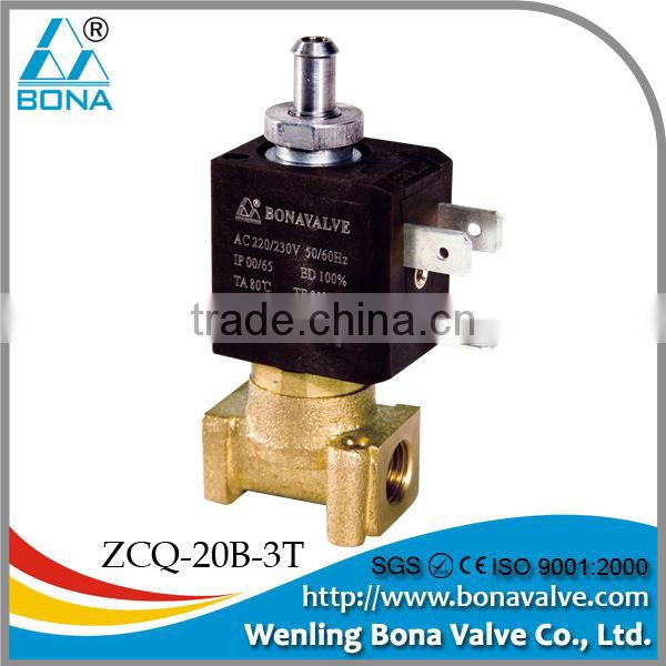 Bona 12/24/36/110/220V 1/8'' steam solenoid valve ZCQ-20B