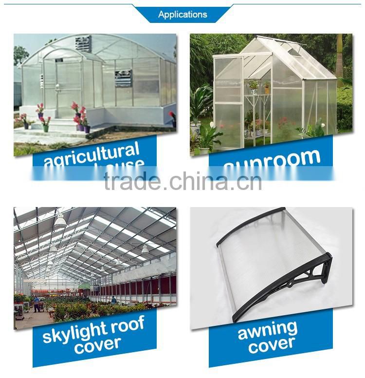 4mm good light tinted plastic roofing sheet