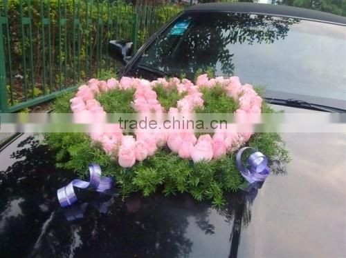 double heart green flower foam for floral arrangements