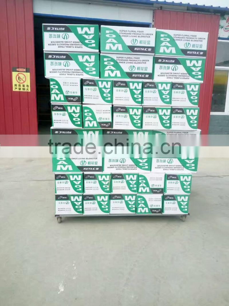 HUIYA high quality green wet floral foam for flower