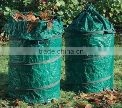 pp/pe pop up garden bag with steel ring