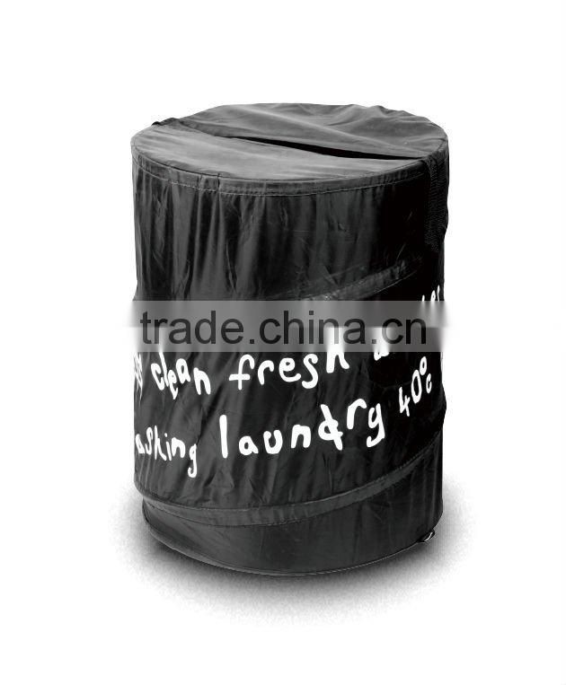 2014 nylon folding storage bin for clloecting toy and dirty clothes