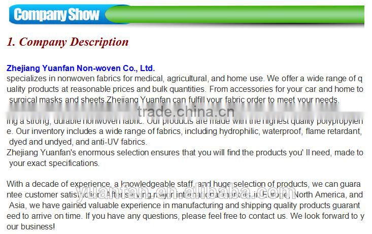 agriculture non woven products pp non woven fabric