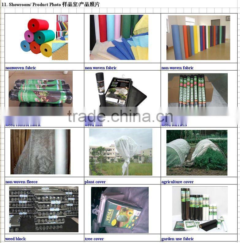 UV treatment 2-4% pp nonwoven cloth for tree cover