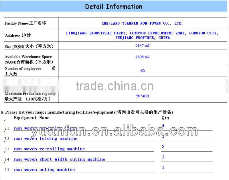 Yuanfan spunbond pp uv nonwoven agriculture fabric