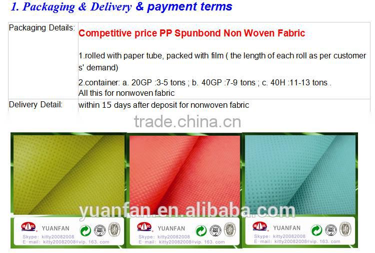 agriculture non woven products pp non woven fabric