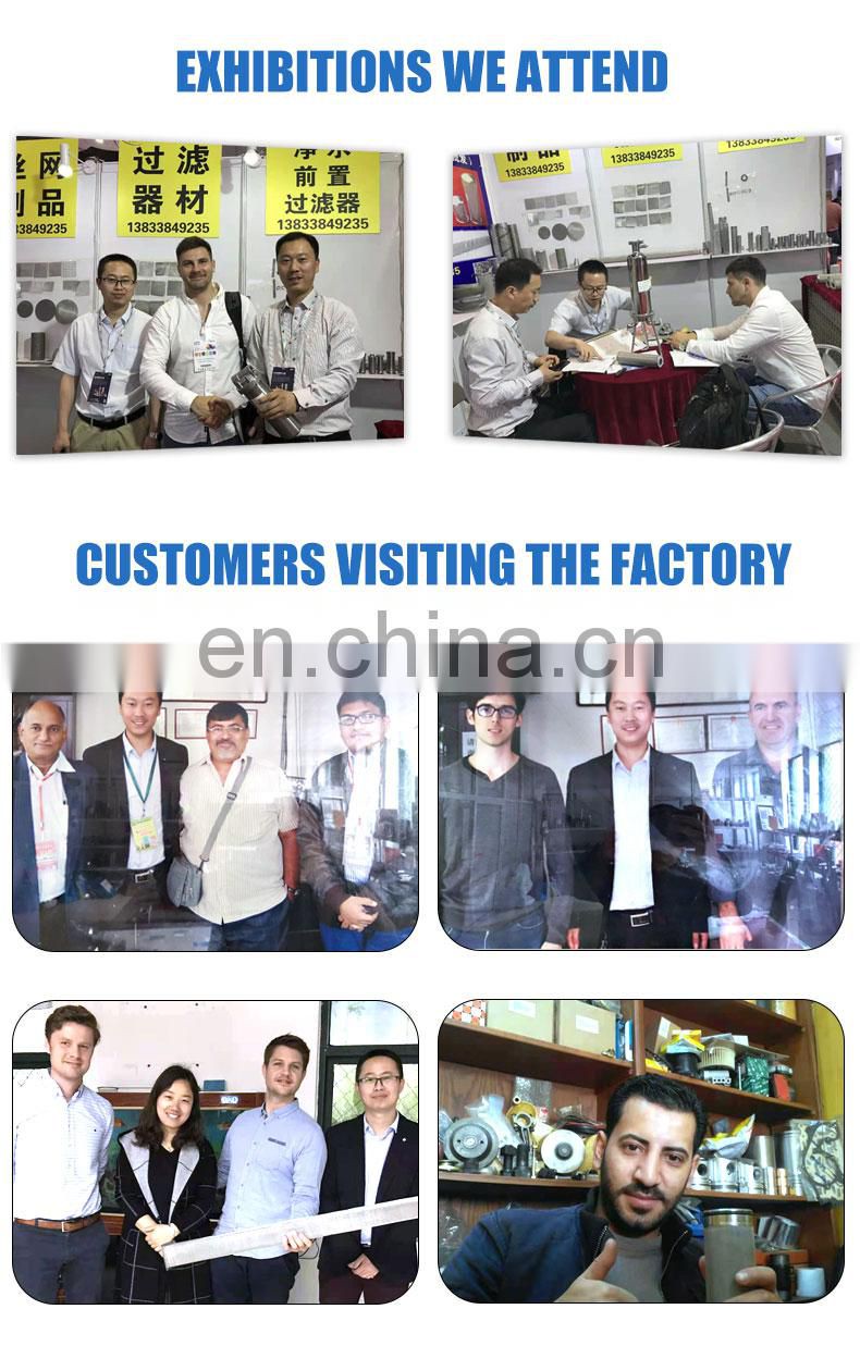 Not Easy Block Customizable Media SS Screen Metallic Stainless Steel Mesh Filter Cartridge