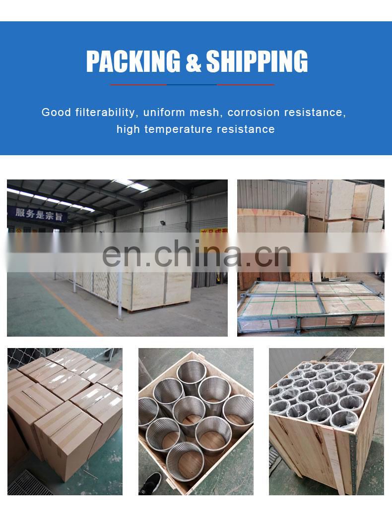 Not Easy Block Customizable Media SS Screen Metallic Stainless Steel Mesh Filter Cartridge