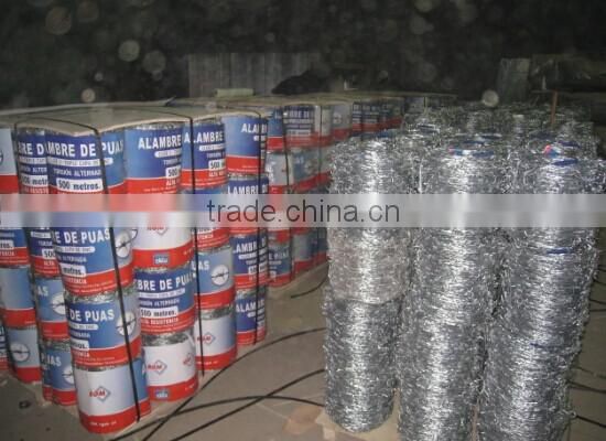 high quality galvanized barbed wire (factory best price)