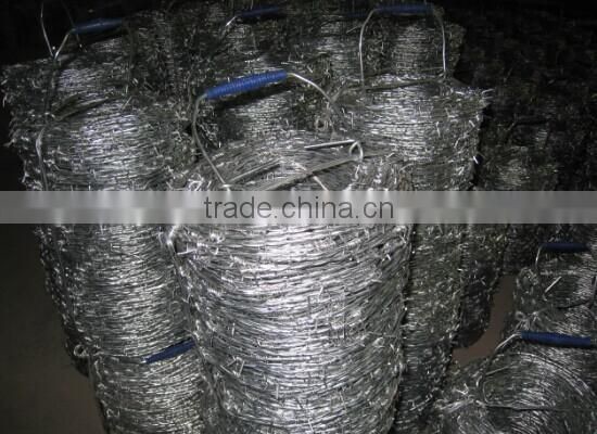 high quality galvanized barbed wire (factory best price)