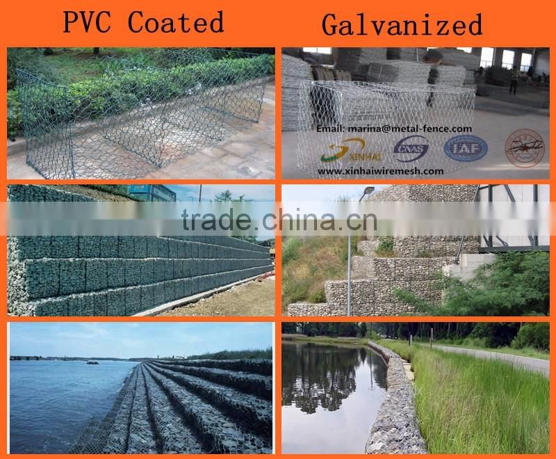 2016 Export China Supplier High Quality Galvanized Hexagonal Gabion Box