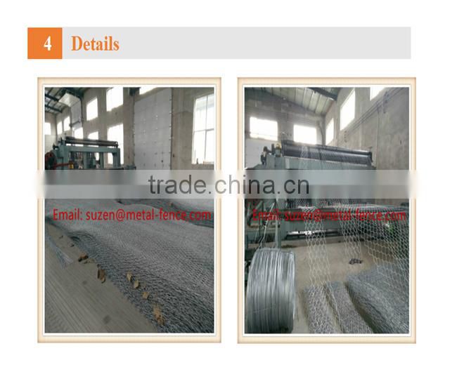 hot dip galvanized or pvc coated gabion mesh / welded gabion mesh /hexagonal wire mesh ( factory price)
